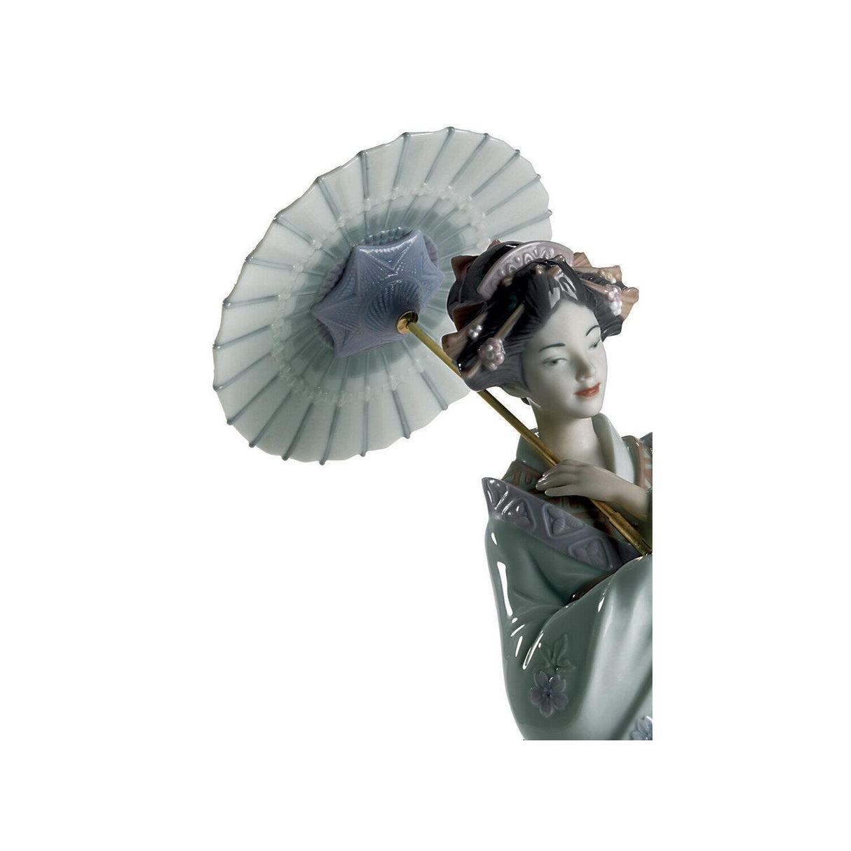 LLADRO' Figurina Donna Ritratto Giapponese 39x25cm Porcellana