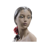 LLADRO' Figurina Donna Nudo con Scialle 43x30cm Porcellana
