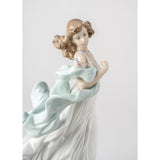 LLADRO' Figurina Dama 32x21cm Porcellana