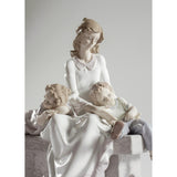 LLADRO' Figurina Madre Stanchi di Giocare 29x30cm Porcellana