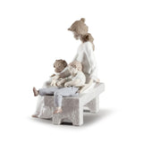 LLADRO' Figurina Madre Stanchi di Giocare 29x30cm Porcellana