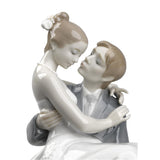 LLADRO' Figurina Coppia Il Giorno Più Felice 27x17cm Porcellana