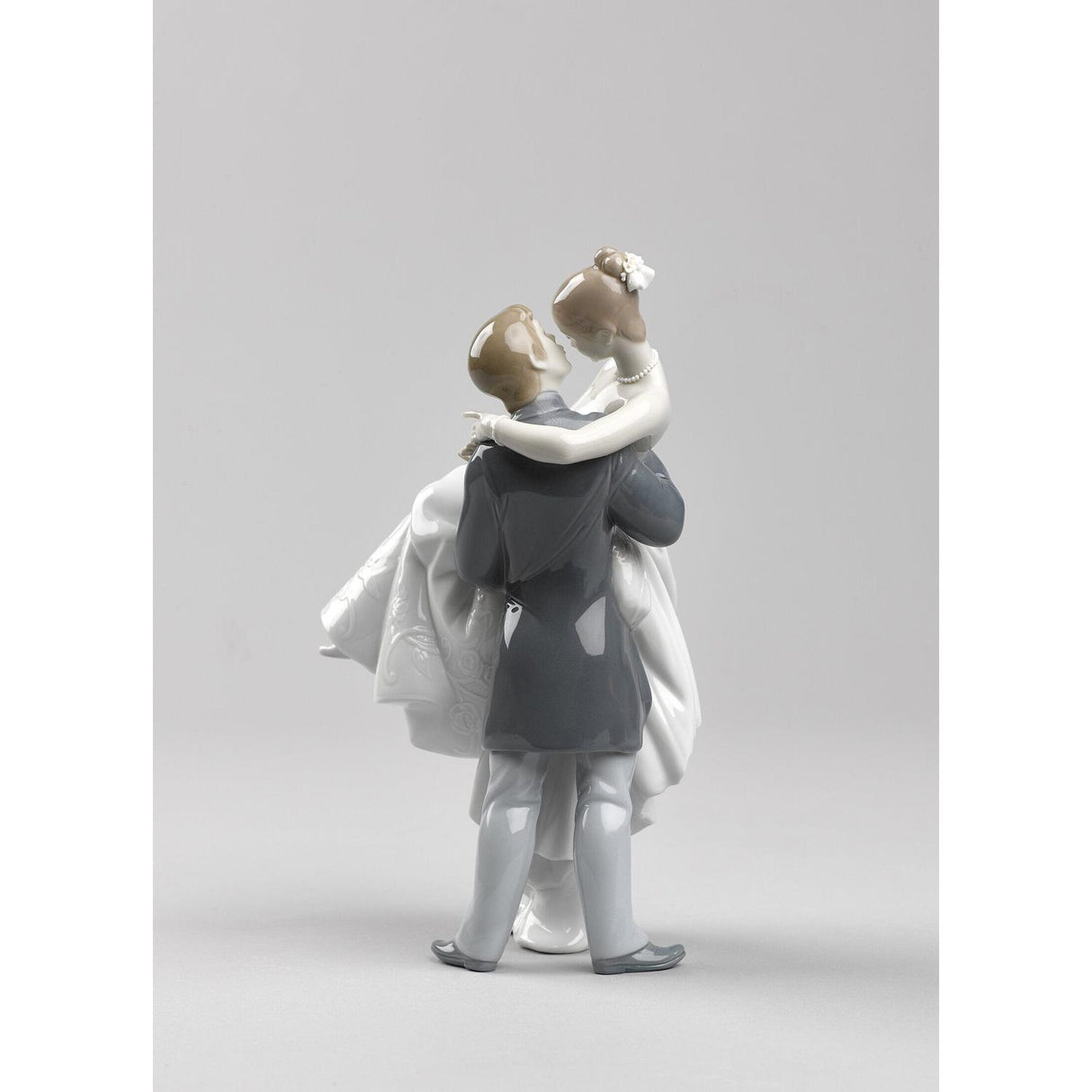 LLADRO' Figurina Coppia Il Giorno Più Felice 27x17cm Porcellana