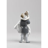 LLADRO' Figurina Coppia Il Giorno Più Felice 27x17cm Porcellana