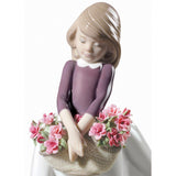 LLADRO' Figurina Fioraia Edizione Speciale 17x7cm Porcellana