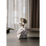 LLADRO' Figurina Ragazza Dolce Fragranza 19x9cm Porcellana