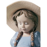 LLADRO' Figurina la Bimba Del Prato 24x13cm Porcellana