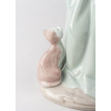 LLADRO' Figurina Ragazza con Gattini 21x7cm Porcellana