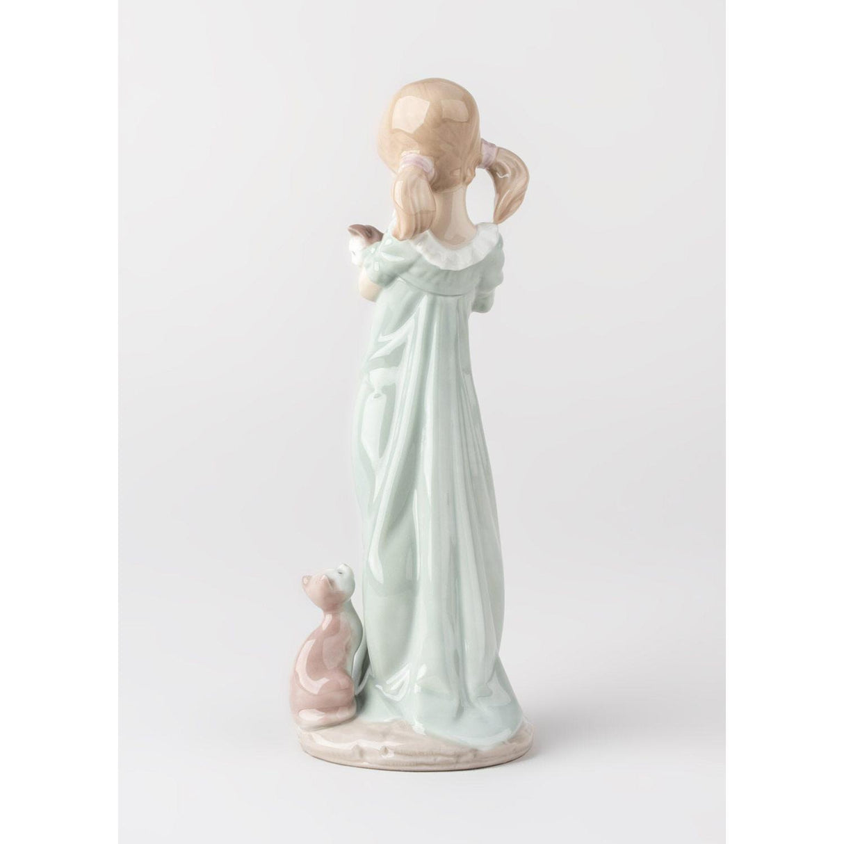 LLADRO' Figurina Ragazza con Gattini 21x7cm Porcellana