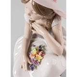 LLADRO' Scultura Bimba E' Arrivata la Primavera 23x11cm Porcellana