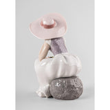 LLADRO' Scultura Bimba E' Arrivata la Primavera 23x11cm Porcellana