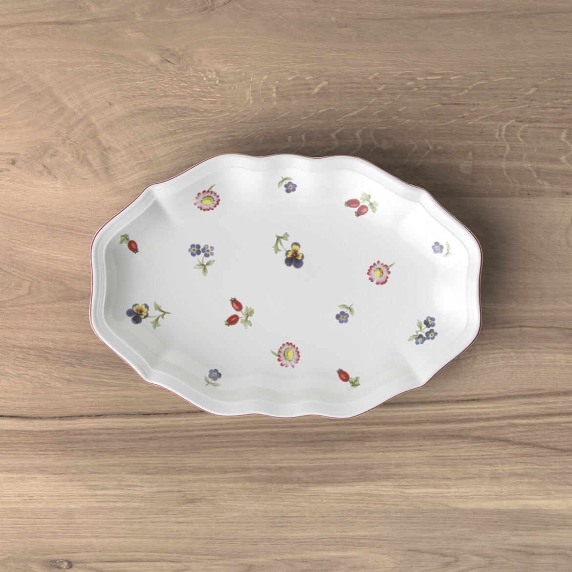 Raviera Petite Fleur Villeroy & Boch in porcellana decoro floreale 24x16 cm