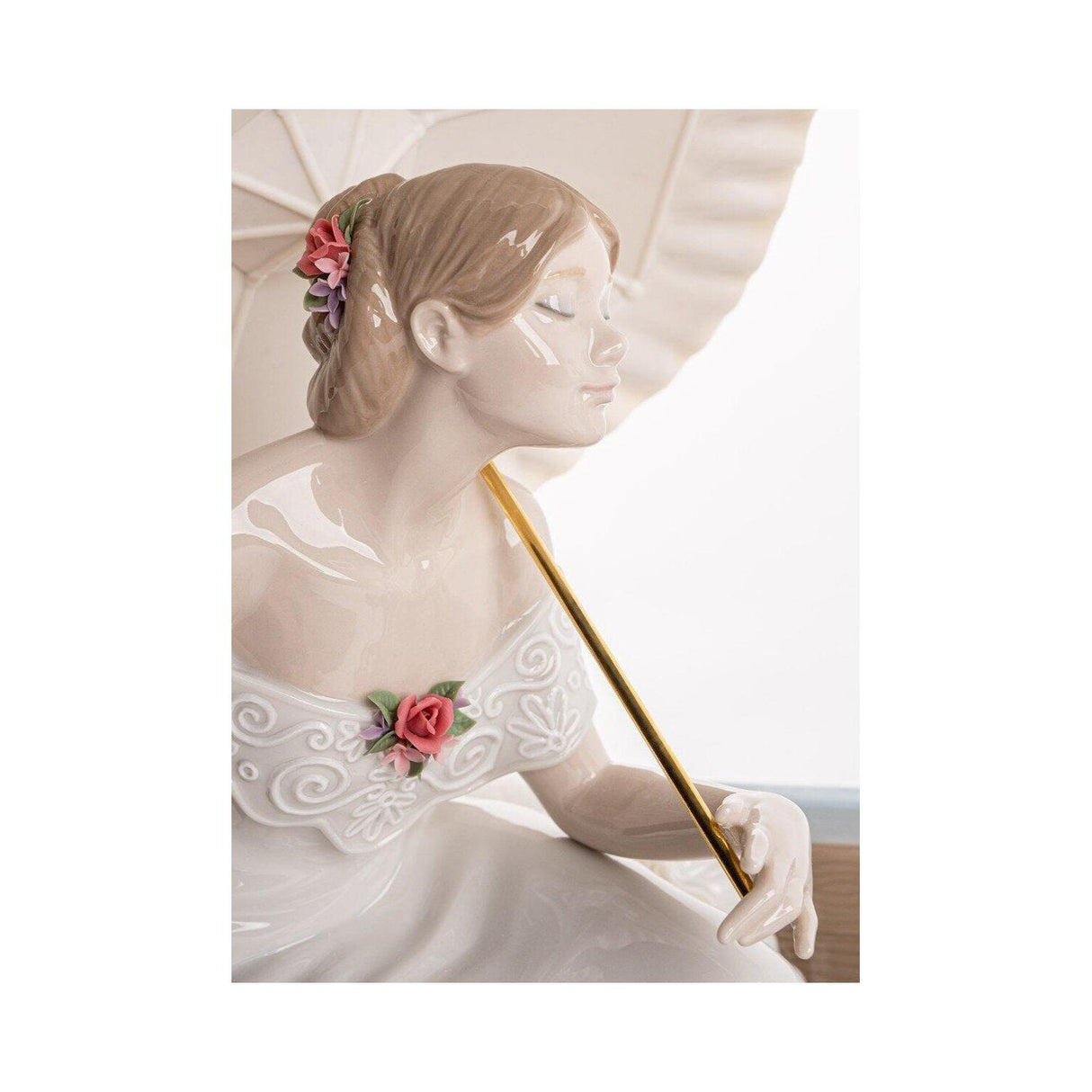 LLADRO' Scultura Romanticismo Sul Lago Serie Limitata 31x58cm Porcellana