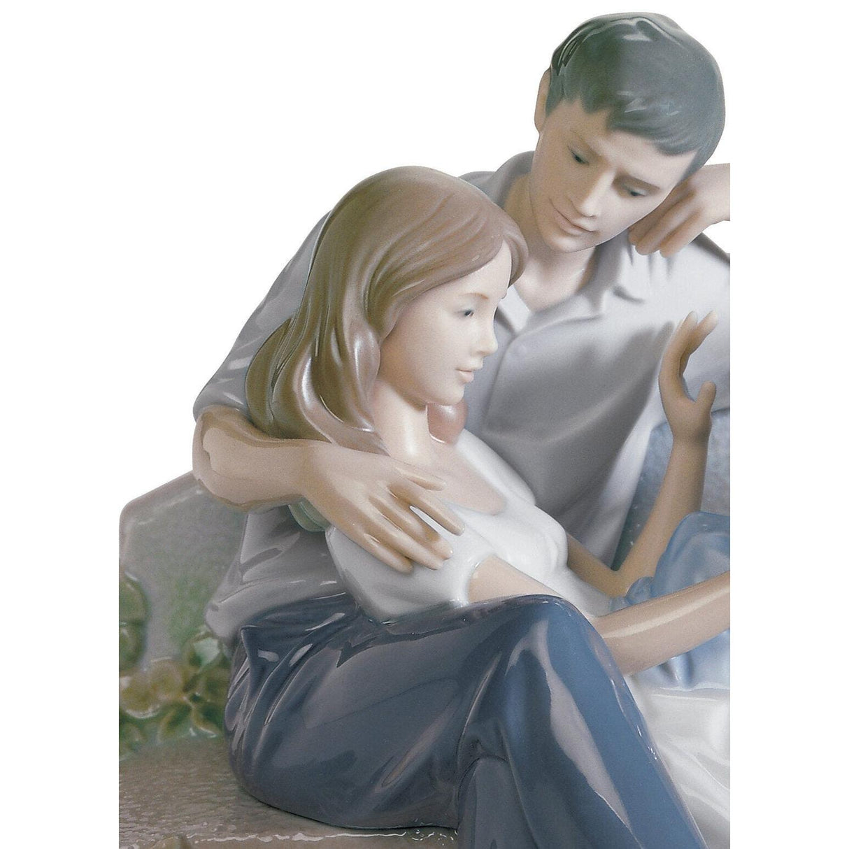 LLADRO' Figurina Coppia Insieme e Felici 19x23cm Porcellana