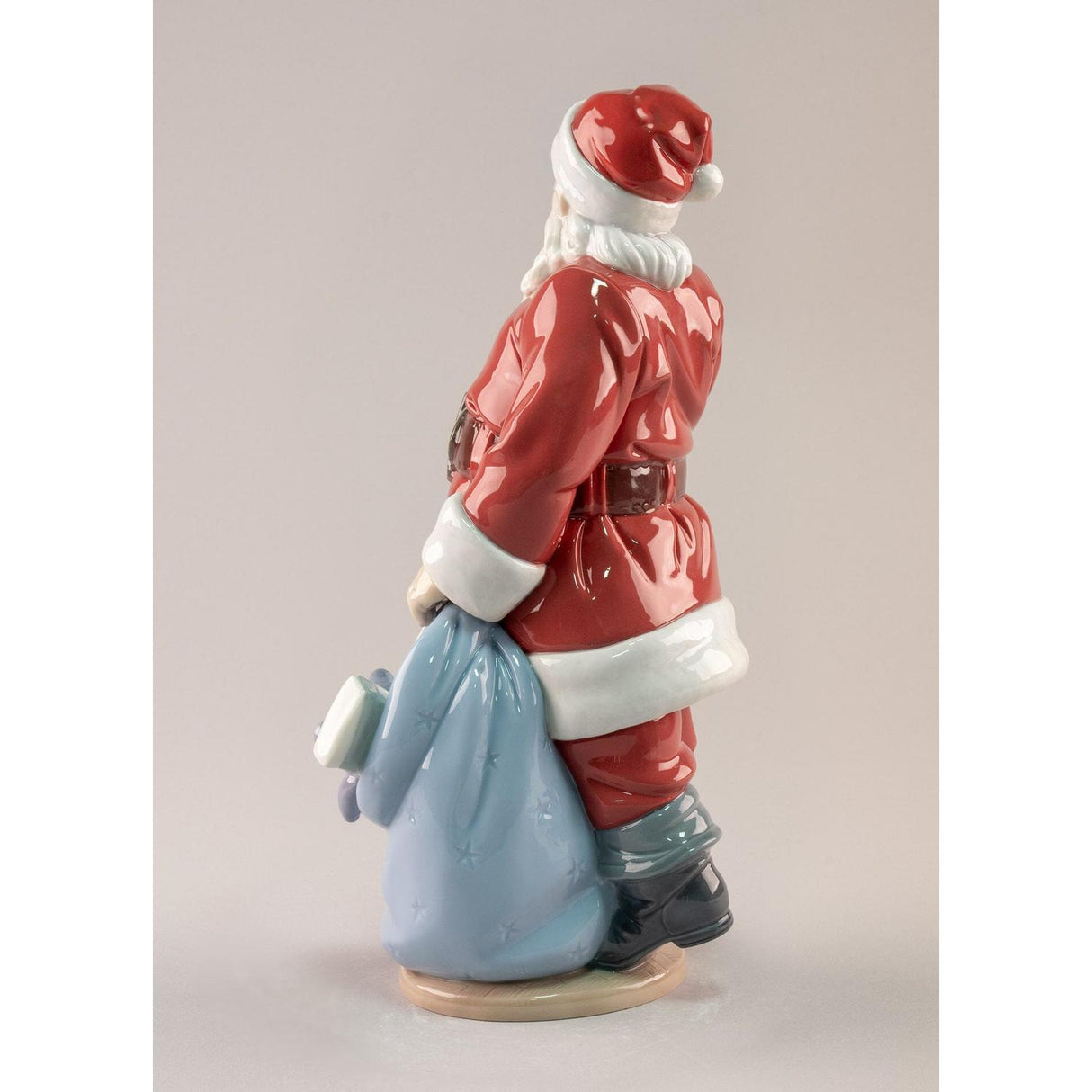 LLADRO' Scultura E' Arrivato Babbo Natale 33x17cm Porcellana