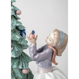 LLADRO' Figurina L'Albero di Natale 32x28cm Porcellana