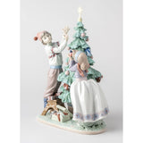 LLADRO' Figurina L'Albero di Natale 32x28cm Porcellana