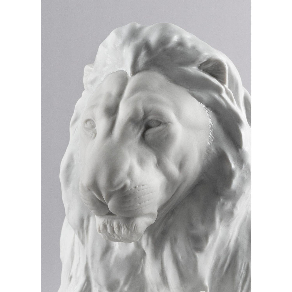 LLADRO' Figurina Leone con Cucciolo 21x44cm Porcellana
