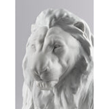 LLADRO' Figurina Leone con Cucciolo 21x44cm Porcellana