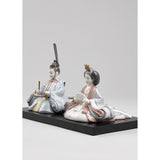 LLADRO' Figurina Hinamatsuri Dolls 25x40cm Porcellana