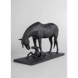 LLADRO' Cavalla e Puledro 27x39cm Porcellana