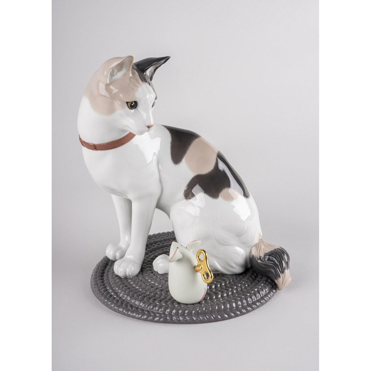 LLADRO' Giocando Al Gatto e Il Topo 33x22cm Porcellana