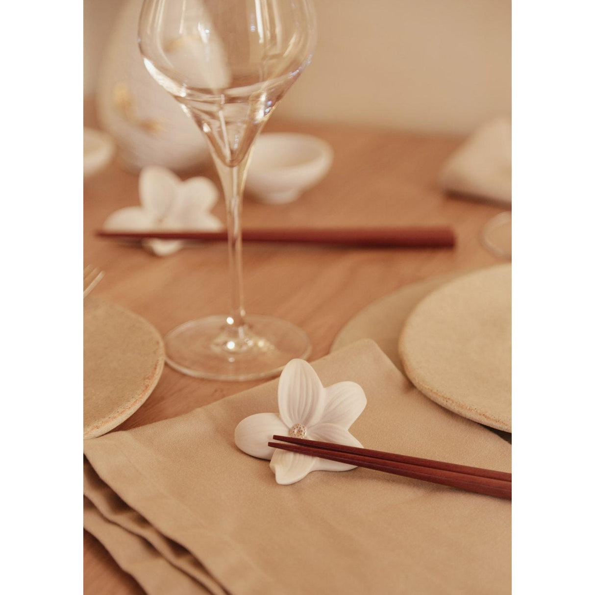 LLADRO' Set di Bacchette Lilium 4x23cm Porcellana