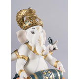 LLADRO' Figurina Ganesha con Mridangam Edizione Limitata 23x18cm Porcellana