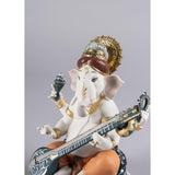 LLADRO' Figurina Ganesha con Veena Edizione Limitata 23x19cm Porcellana