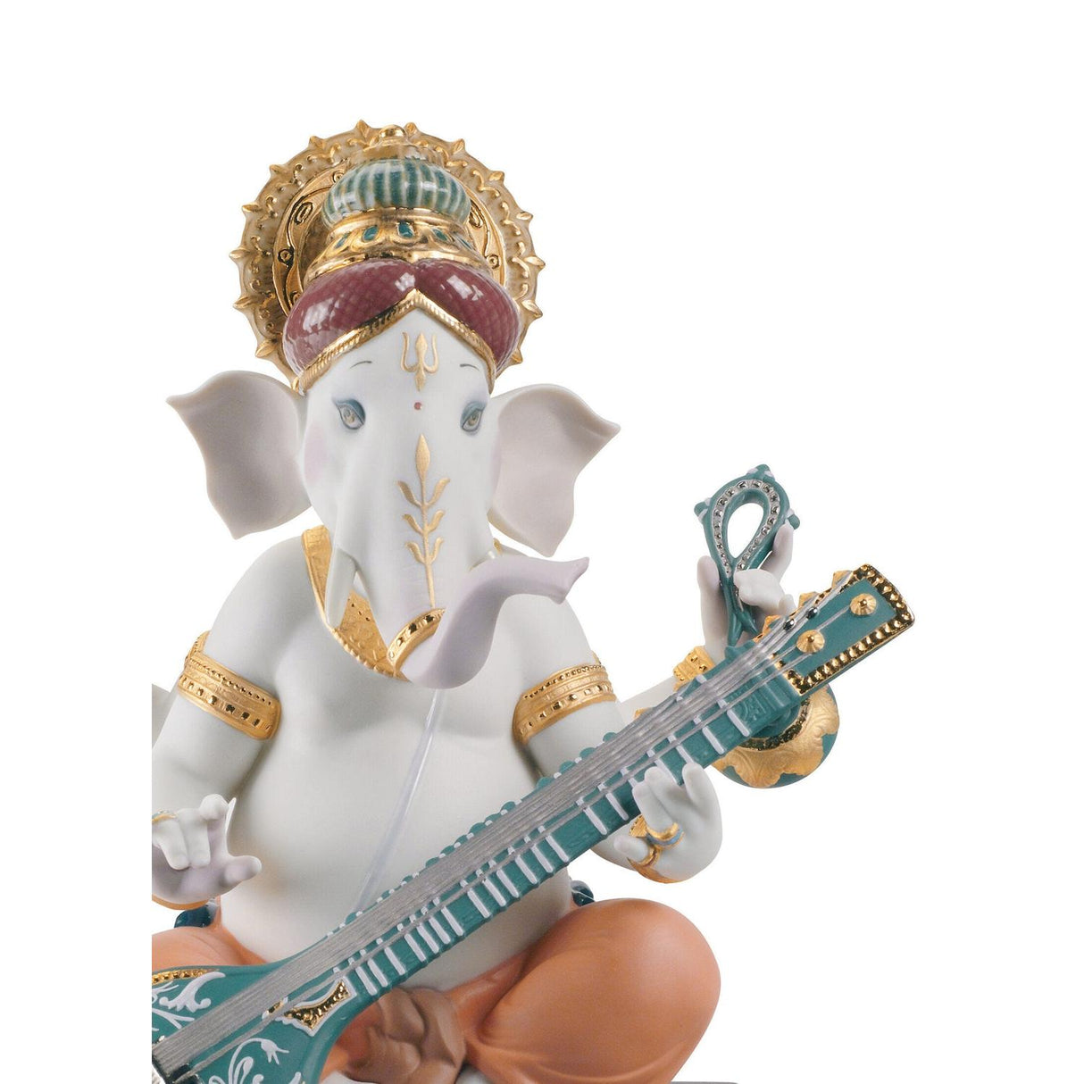 LLADRO' Figurina Ganesha con Veena Edizione Limitata 23x19cm Porcellana