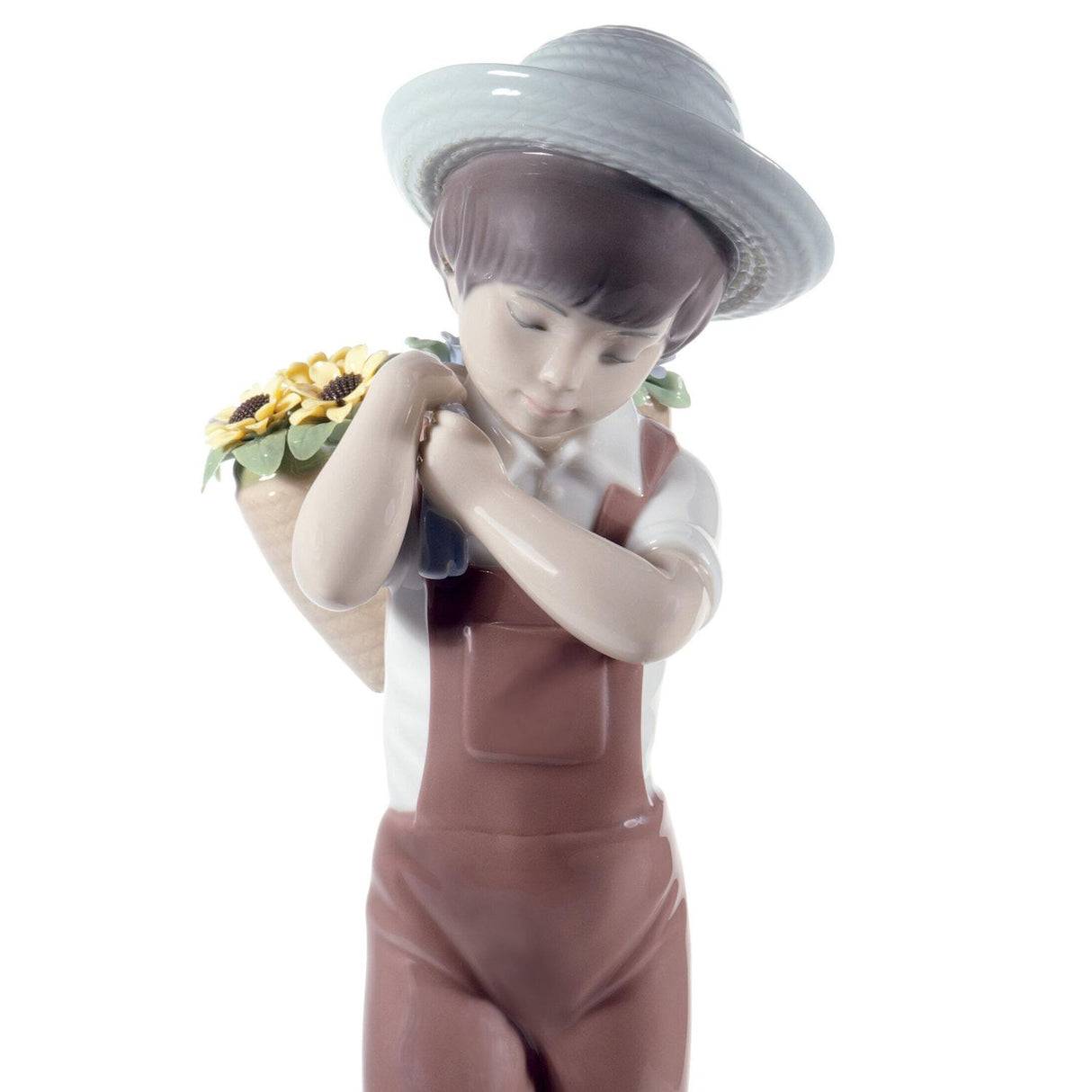 LLADRO' Figurina Bimbo con Fiori Ed 60° Anniversario 23x8cm Porcellana
