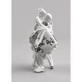 LLADRO' Coppia Il Giorno Più Felice Figurina Lustro Argento 27x17cm Porcellana