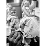 LLADRO' Coppia Il Giorno Più Felice Figurina Lustro Argento 27x17cm Porcellana