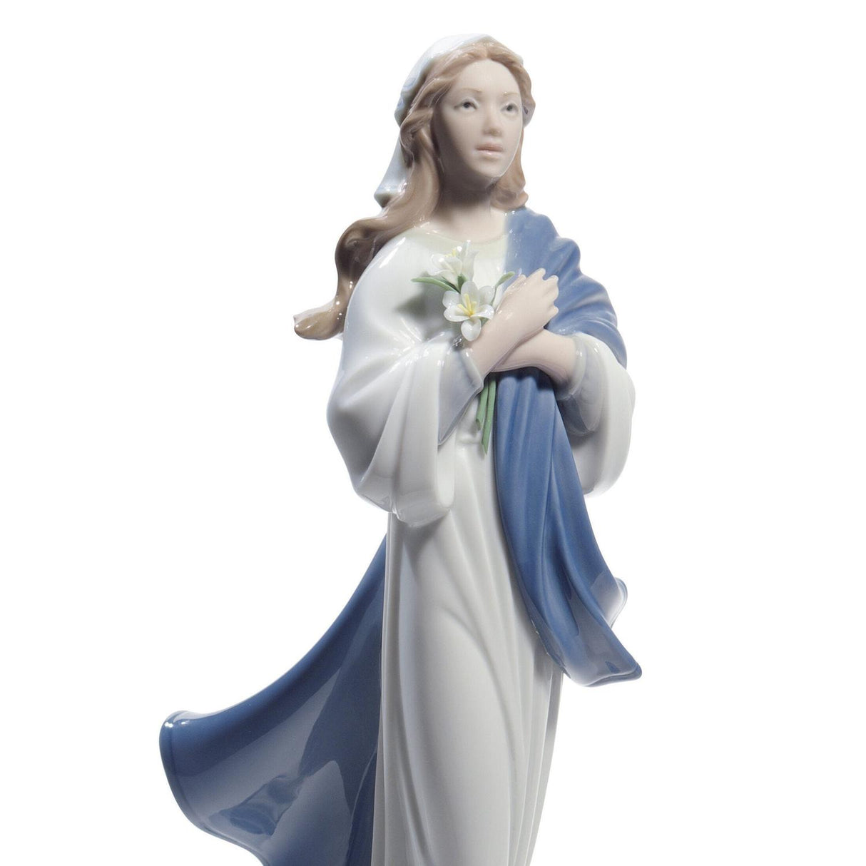 LLADRO' Figurina Vergine Maria 31x10cm Porcellana
