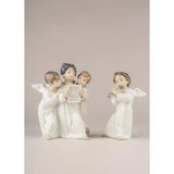 LLADRO' Figurina Coro di Angeli 18x12cm Porcellana