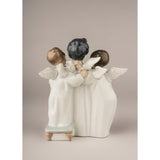 LLADRO' Figurina Coro di Angeli 18x12cm Porcellana