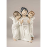 LLADRO' Figurina Coro di Angeli 18x12cm Porcellana
