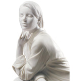 LLADRO' Figurina Donna Un Momento di Tranquillità 37x17cm Porcellana