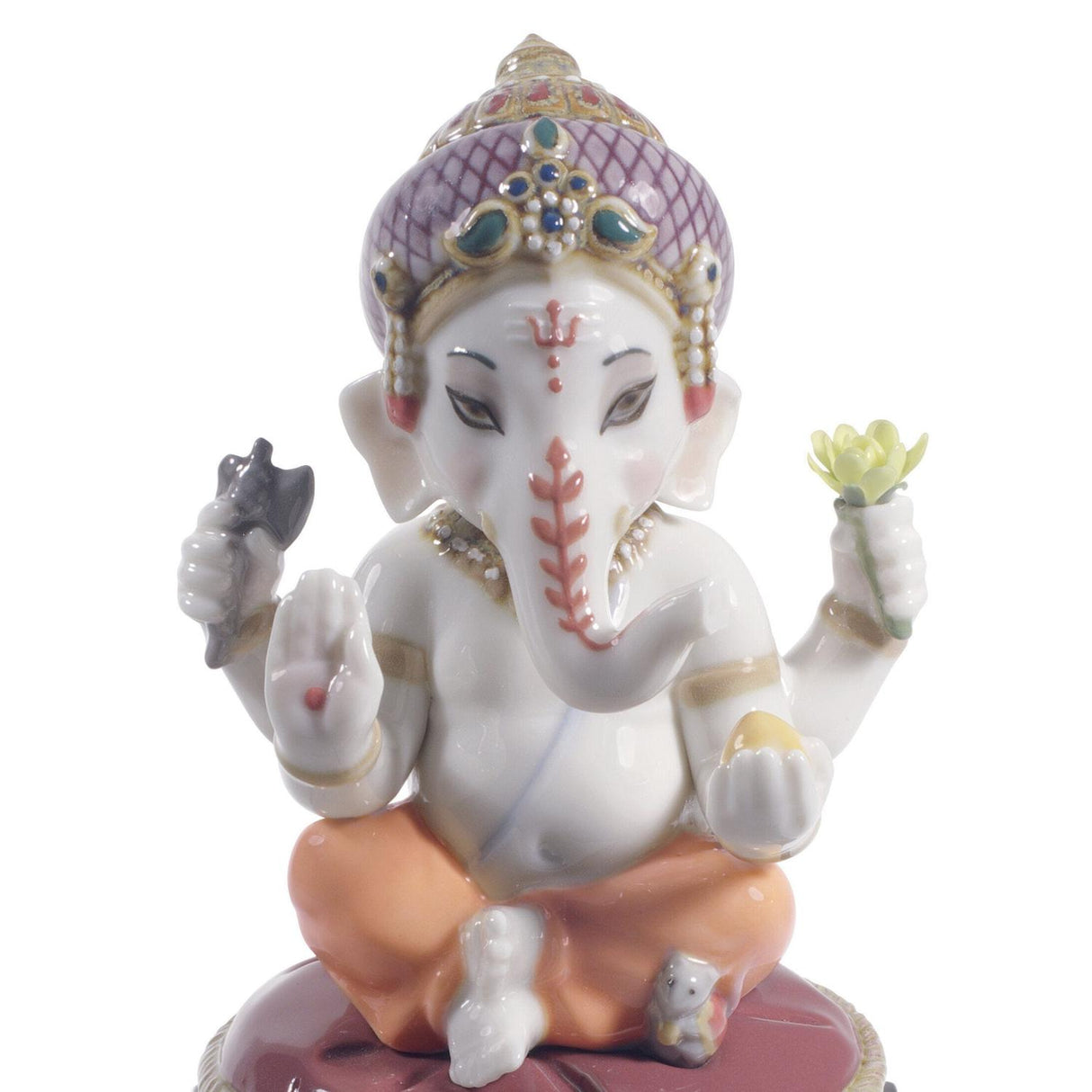 LLADRO' Figurina Bal Ganesha 18x9cm Porcellana