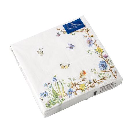 Tovaglioli Spring Fantasy Villeroy & Boch in carta con fiori e farfalle