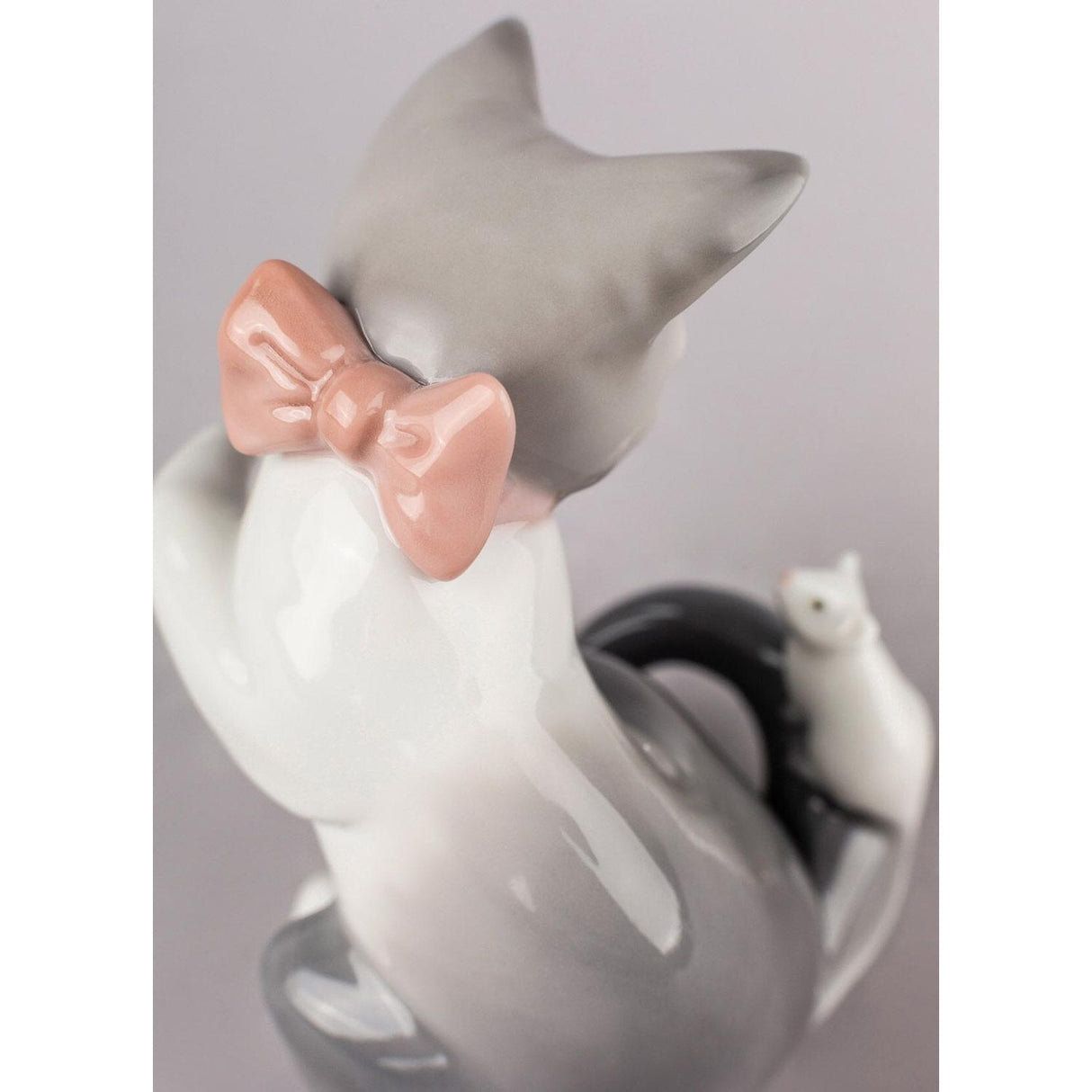 LLADRO' Figurina Il Gatto e Il Topo 8x7cm Porcellana