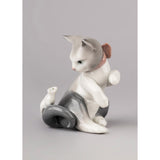 LLADRO' Figurina Il Gatto e Il Topo 8x7cm Porcellana
