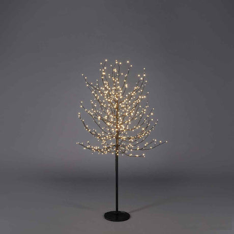 Faggio luminoso EDG in metallo nero 150 cm con 580 LED