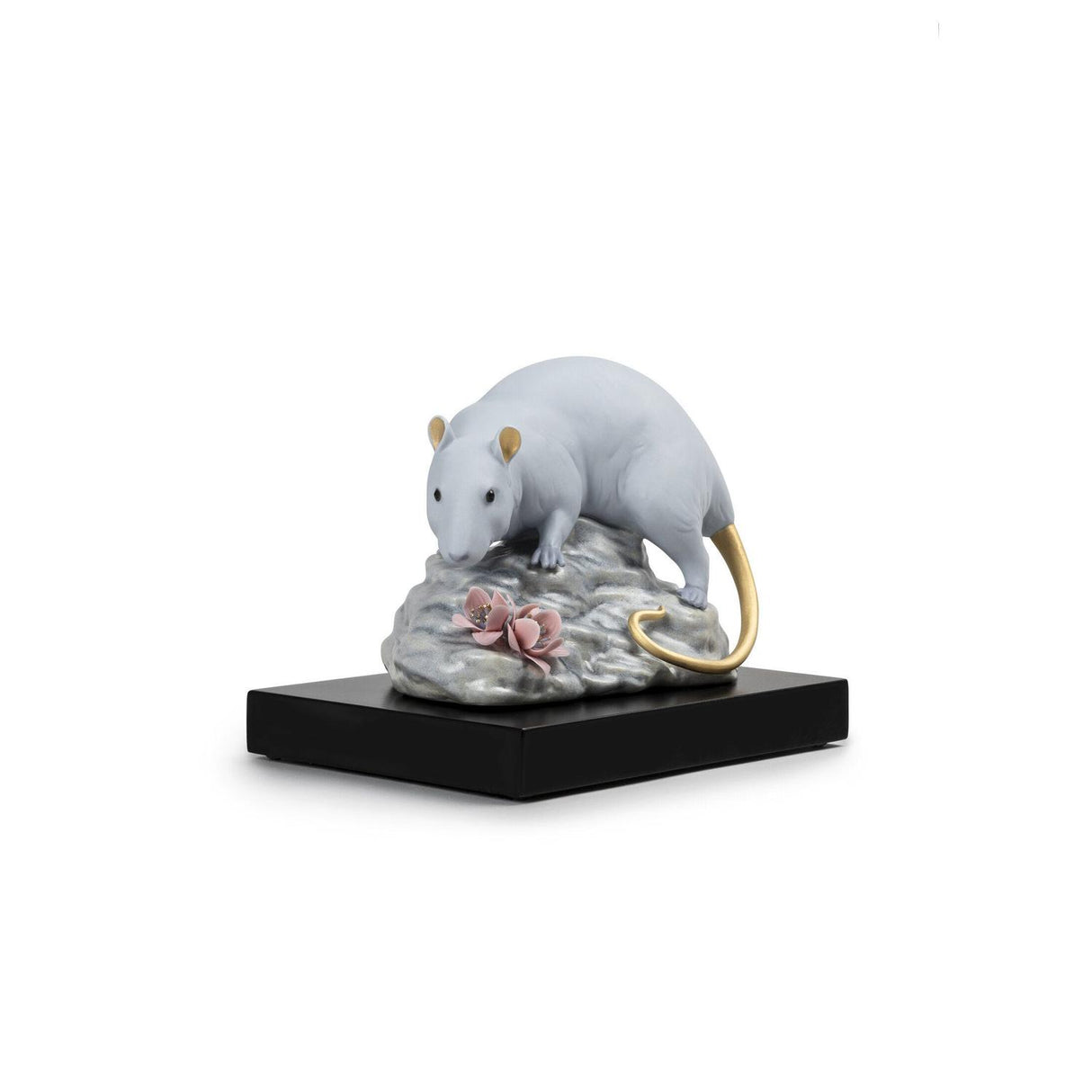 LLADRO' Figura Scultura Il Topo 10x14cm Porcellana