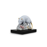 LLADRO' Figura Scultura Il Topo 10x14cm Porcellana