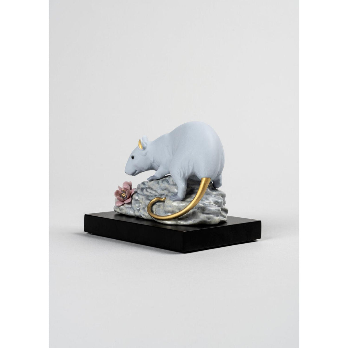 LLADRO' Figura Scultura Il Topo 10x14cm Porcellana