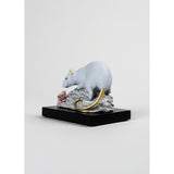 LLADRO' Figura Scultura Il Topo 10x14cm Porcellana