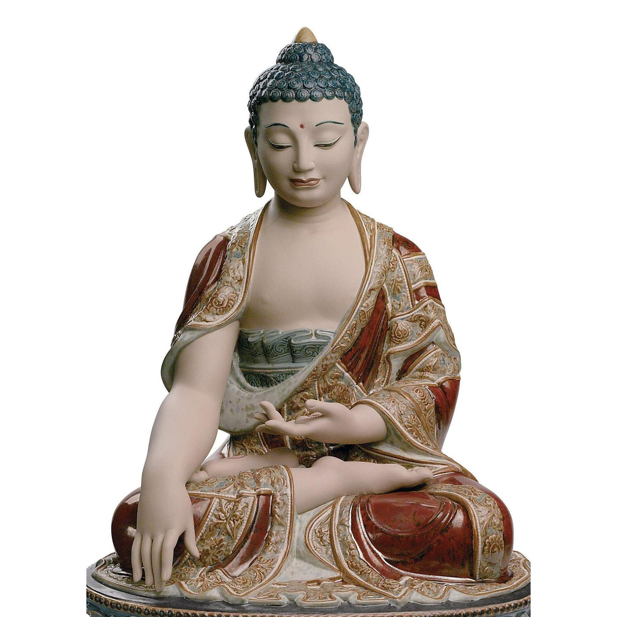 LLADRO' Figurina Budda Shakyamuni Terra Edizione Limitata 60x38cm Porcellana