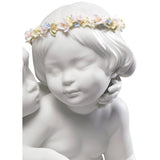 LLADRO' Figurina Angeli Amore e Psiche 28x43cm Porcellana