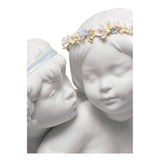LLADRO' Figurina Angeli Amore e Psiche 28x43cm Porcellana